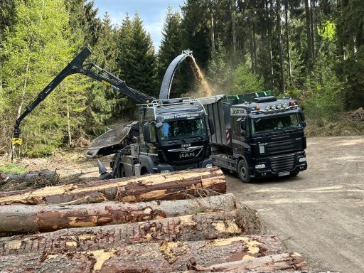 Herstellung von Hackschnitzeln
